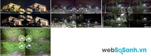 So sánh ảnh chụp dưới chế độ ánh sáng thấp ban đêm từ camera của điện thoại Galaxy A8, Xperia M5, C5 Ultra, Zenfone Selfie