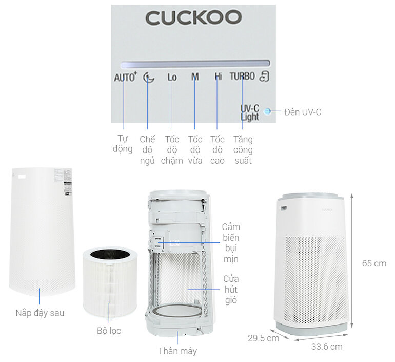 Máy lọc không khí Cuckoo CAC-K1910FW