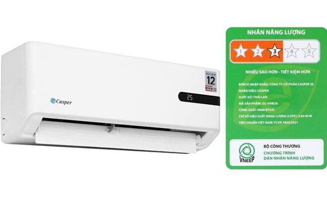 Review điều hòa Casper GC-09IB36 vừa trình làng 2025: Đột phá thiết kế mới, trang bị cơ bản