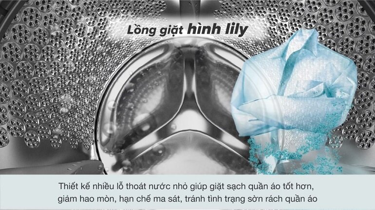 Lồng giặt hình lily của máy giặt Electrolux