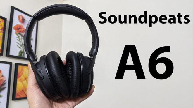 Thiết kế tai nghe chụp SoundPEATS A6 