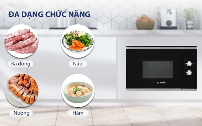 Khám phá lò vi sóng Bosch BEL520MS0K công nghệ Đức, chất lượng đỉnh cao