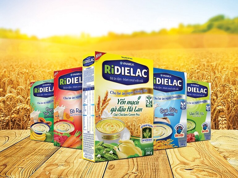 Các vị bột ăn dặm Ridielac Gold