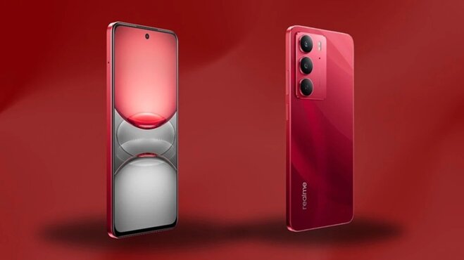 Realme C75 màu đỏ ruby cực bắt mắt cho Tết thêm may mắn