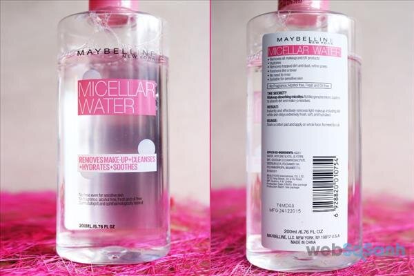 nước tẩy trang maybelline micellar water review