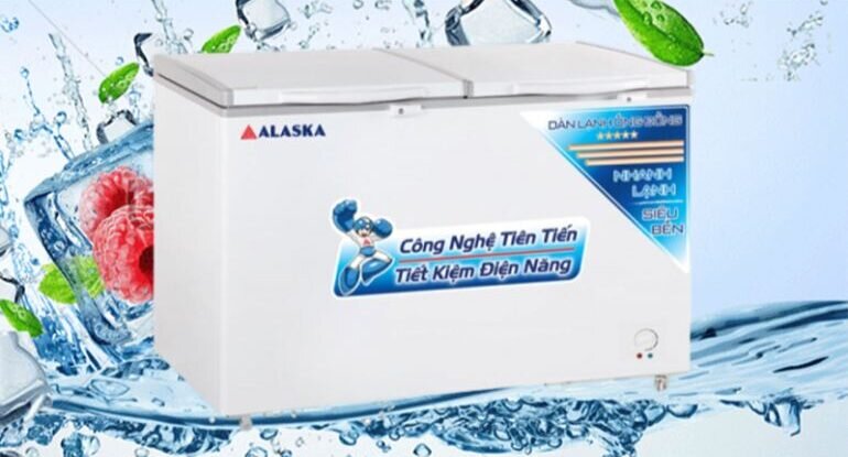 Bạn có thể bảo quản thực phẩm với số lượng lớn với chiếc tủ đông Alaska BCD-4567N này.