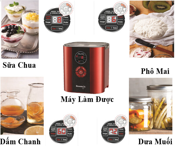 Các chức năng của chiếc máy làm sữa chua Kuvings