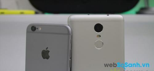 Điện thoại Redmi Note 3 và iPhone 6s