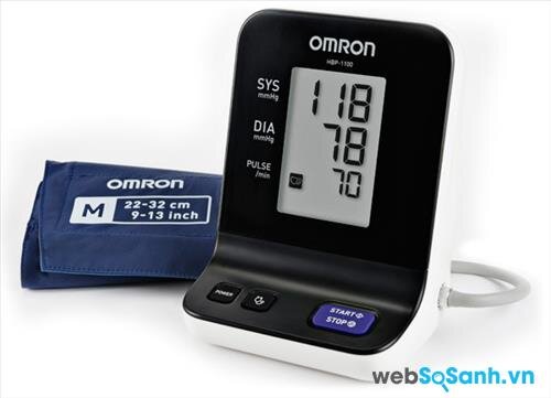 Nên mua máy đo huyết áp Omron nào: máy đo huyết áp Omron HBP - 1100