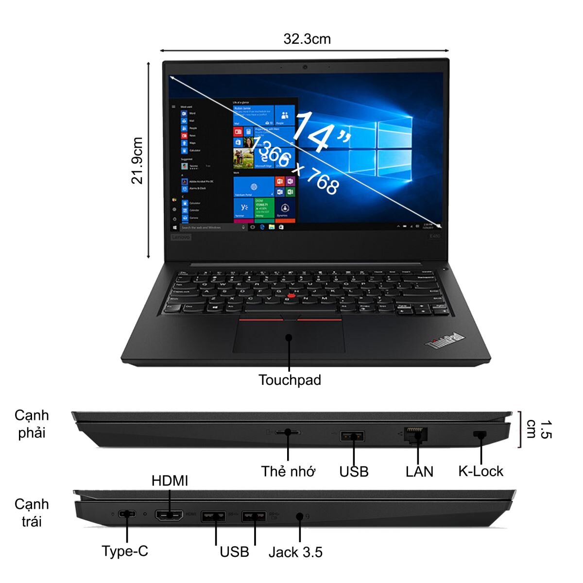 Laptop Lenovo ThinkPad Edge E480