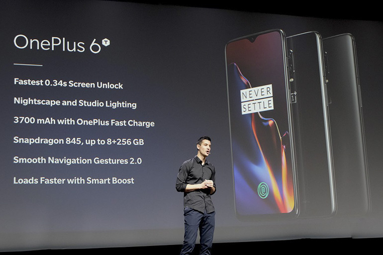 Điện thoại OnePlus 6T ra mắt - Smartphone cao cấp trang bị cảm biến vân tay dưới màn hình
