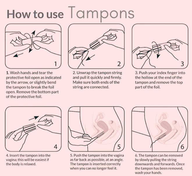 Cách sử dụng tampon