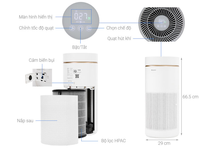 Máy lọc không khí Gree GCF350ASNA