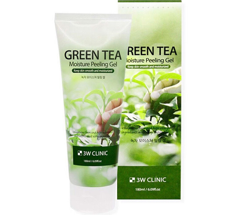 Tẩy tế bào chết trà xanh 3w Clinic Green Tea Moisture Peeling Gel