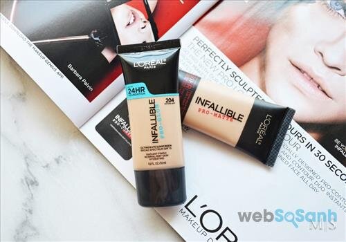  L’Oréal Infallible Pro-Glow Foundation là dòng kem nền giá rẻ khá lý tưởng cho làn da khô 