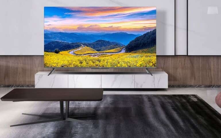 Smart tivi QLED 65 inch Aqua LE65AQTS5UG thiết kế toàn màn hình