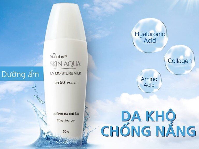Kem chống nắng Sunplay Skin Aqua UV Moisture Milk
