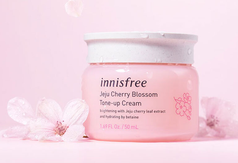 Kem dưỡng da Innisfree màu hồng - Innisfree Cherry Blossom Tone Up Cream