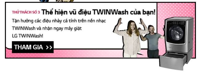 Thể hiện vũ điệu Twin Wash của bạn