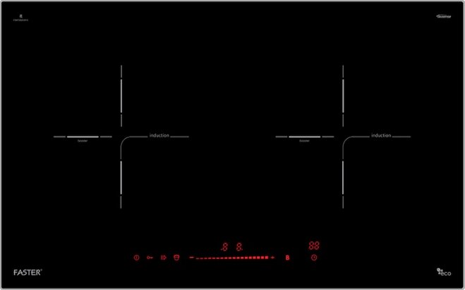 Bếp từ âm 2 vùng nấu Faster FS 728I tính năng an toàn, tiết kiệm năng lượng