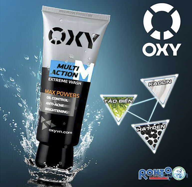 Sữa rửa mặt cho nam Oxy bổ sung độ ẩm cần thiết rất thích hợp cho da thường và da khô, hiệu quả ngay lần đầu sử dụng