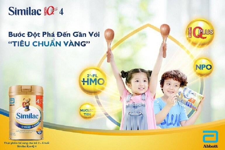 Sữa Similac IQ Plus HMO số 4 giúp bé phát triển khỏe mạnh
