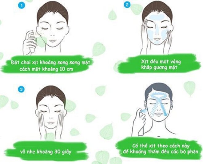 Xịt khoáng có tác dụng như nào