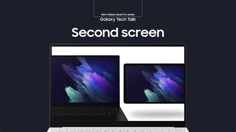 Laptop Samsung Galaxy Book sở hữu chế độ màn hình thứ hai