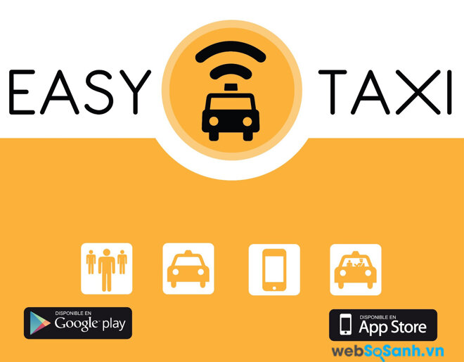 Easy Taxi có thể sử dụng được trên iOS, Android và Winphone