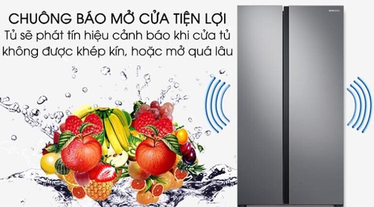 Tủ lạnh Side by Side Samsung Inverter 647 lít RS62R5001M9/SV - Giá tham khảo: 16.500.000 vnd