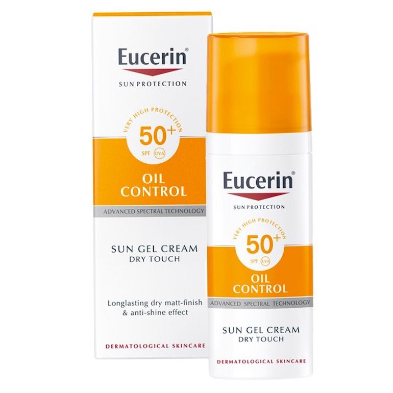 Kem chống nắng cho da nhạy cảm Eucerin Sun Gel Cream Oil Control Dry Touch SPF 50+ UVB UVA