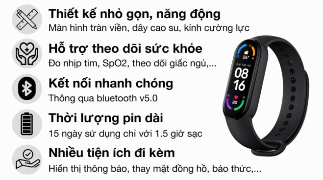 vòng đeo tay xiaomi mi band 6