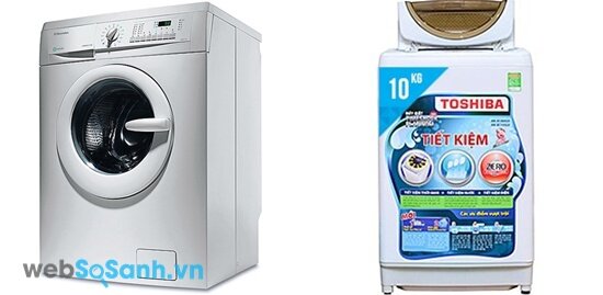 Toshiba AW-B1100GV và Electrolux EWF8555 (nguồn: internet)