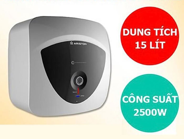 Bình nóng lạnh Ariston 15 lít cho gia đình 2 đến 3 người 