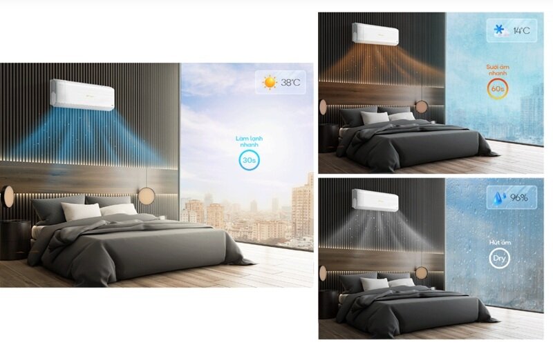 Điều hòa cấp khí tươi Casper XH-09IF35 giảm giá sâu, chất lượng 
