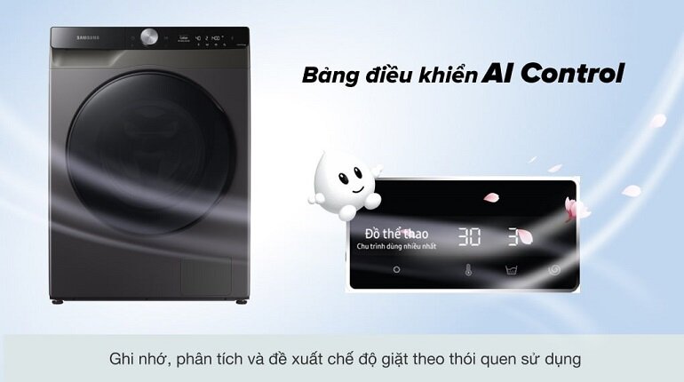 Máy giặt Samsung AI cửa ngang 9 kg WW90TP44DSB