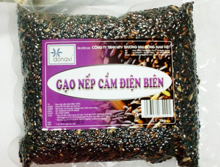 Gạo nếp cẩm Điện Biên