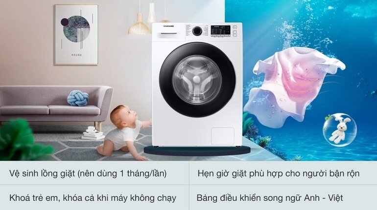 Các tiện ích hỗ trợ của máy giặt