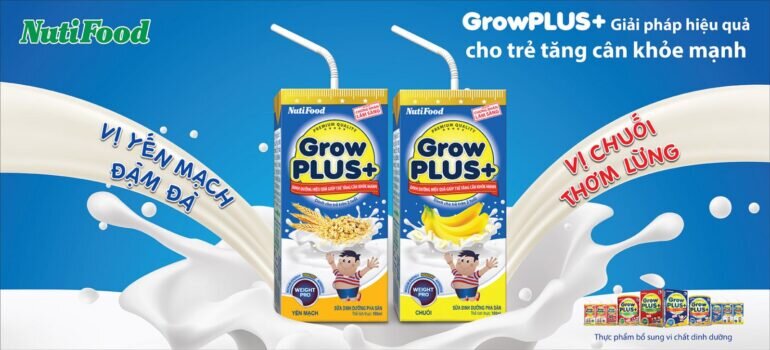 sữa bột Grow Plus của Nutifood