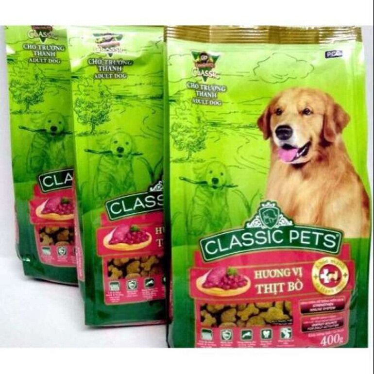 Classic Pet dog food contains all essential nutrients.