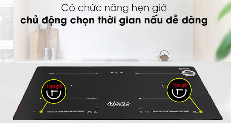 Có chức năng hẹn giờ chủ động chọn thời gian nấu dễ dàng