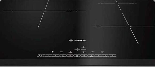 Nhiều tính năng an toàn cho người dùng đã được Bếp từ âm 3 vùng nấu Bosch PIJ651FC1E bổ sung vào sản phẩm 