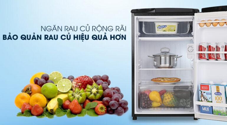 Tủ lạnh Aqua 90 lít AQR-D99FA(BS) - Giá tham khảo khoảng 3 triệu vnd