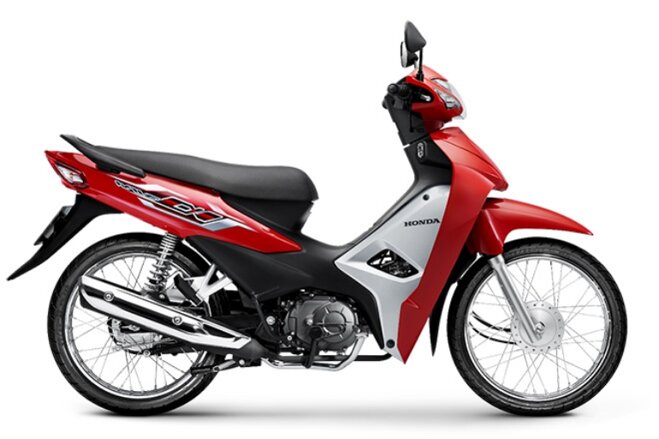 Honda Wave Alpha 2023 tiêu chuẩn màu đỏ.