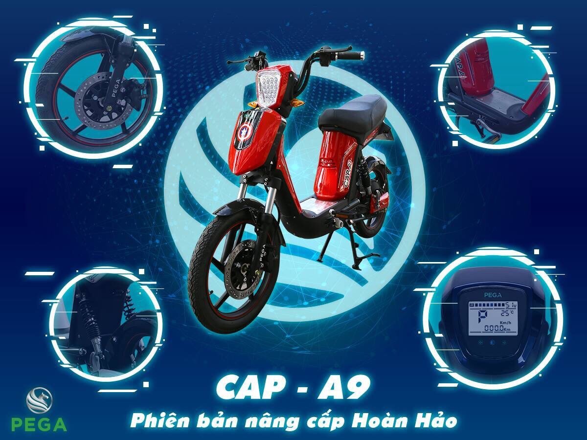 Xe đạp điện cao cấp HKbike (PEGA) Cap A9