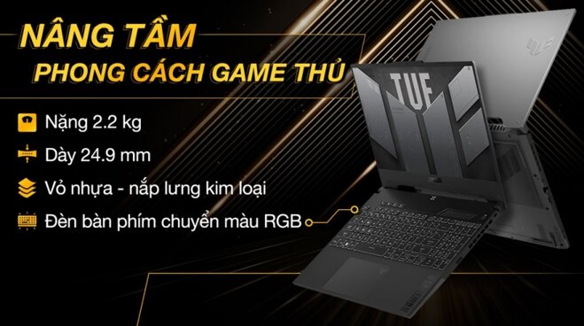 Thiết kế Asus TUF Gaming F15 FX507VV4-LP382W