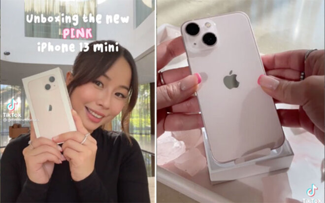 iphone 13 mini màu hồng