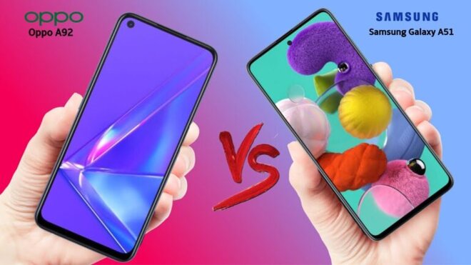 oppo a92 vs samsung a51