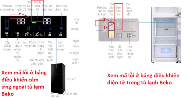 Cách kiểm tra và khắc phục các mã lỗi tủ lạnh Beko