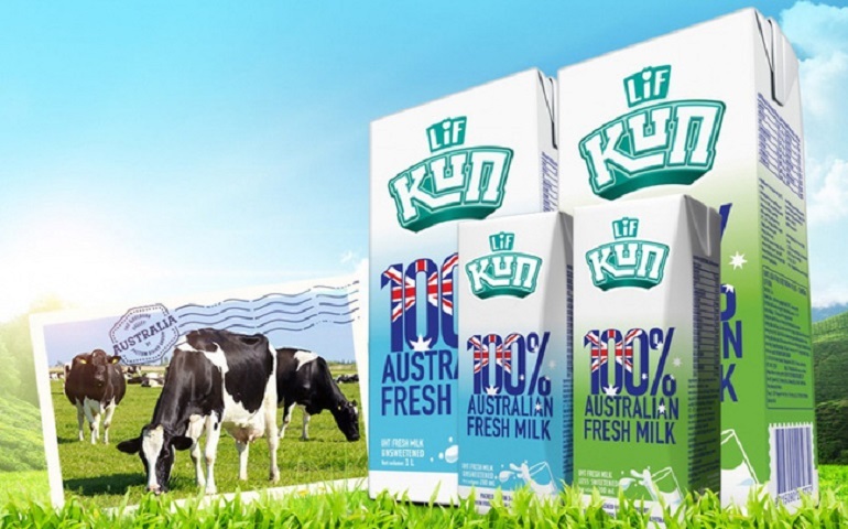 Sữa Kun được sản xuất bởi công ty IDP, sử dụng nguyên liệu an toàn